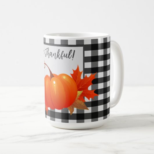 Thanksgiving Pumpkin Buffalo Mok (Voorkant rechts)
