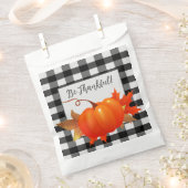Thanksgiving Pumpkin Buffalo Pset Favor Bag Bedankzakje (Geknipt)