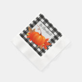 Thanksgiving Pumpkin Buffalo Pset Paper Napkin Servet (Hoek)