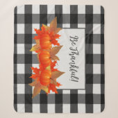 Thanksgiving Pumpkin Buffalo Pset Sherpa Blanket Deken (Voorkant)