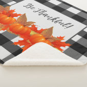 Thanksgiving Pumpkin Buffalo Pset Sherpa Blanket Deken (3/4)
