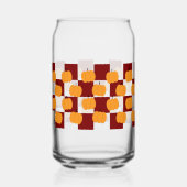 Thanksgiving Pumpkin Can Glass Fall Home Decor Blikvorm Glas (Achterkant)