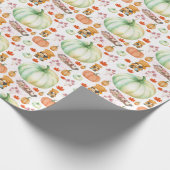 Thanksgiving pumpkin Decor Fall Farmhouse  Cadeaupapier (Hoek)