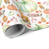 Thanksgiving pumpkin Decor Fall Farmhouse  Cadeaupapier (Rol Hoek)