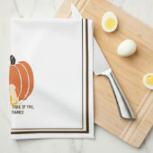Thanksgiving Pumpkin Dogs Kitchen Towels Theedoek (Quarter Fold)