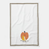 Thanksgiving Pumpkin Dogs Kitchen Towels Theedoek (Verticaal)