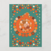 Thanksgiving Pumpkin Feestdagenkaart (Voorkant)