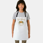 Thanksgiving Pumpkin Give Thanks Cooking Crew Kids Schort (Insitu)