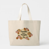 Thanksgiving Pumpkin Grote Tote Bag (Achterkant)