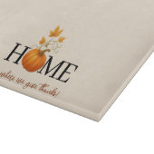 Thanksgiving Pumpkin Home is waar we Bedankt geven Snijplank (Hoek)
