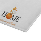 Thanksgiving Pumpkin Home is waar we Bedankt geven Snijplank (Hoek)