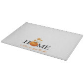 Thanksgiving Pumpkin Home is waar we Bedankt geven Snijplank (Hoek)