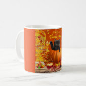 Thanksgiving Pumpkin Kat Koffiemok (Voorkant links)