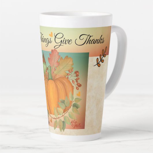 Thanksgiving Pumpkin Latte Mok (Rechterhoek)