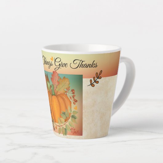 Thanksgiving Pumpkin Latte Mok (Rechterhoek)