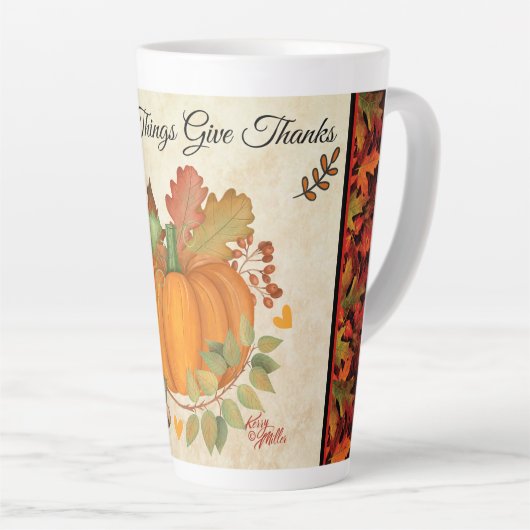 Thanksgiving Pumpkin Latte Mok (Rechterhoek)