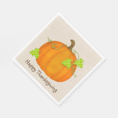 Thanksgiving Pumpkin op Burlap Servet (Hoek)