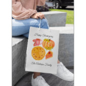 Thanksgiving Pumpkin Orange White Medium Cadeauzakje