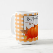 Thanksgiving Pumpkin Oranje Buffalo PegelMok Koffiemok (Voorkant links)