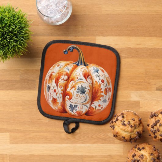 Thanksgiving Pumpkin Pannenlap (Top down)