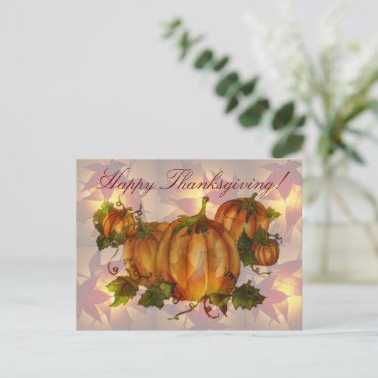 THANKSGIVING PUMPKIN PATCH DOOR SHARON SHARPE FEESTDAGENKAART (Staand voorkant)