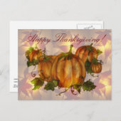 THANKSGIVING PUMPKIN PATCH DOOR SHARON SHARPE FEESTDAGENKAART (Voorkant / Achterkant)