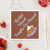 Thanksgiving Pumpkin Pie Dessert Servet (Insitu)