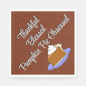 Thanksgiving Pumpkin Pie Dessert Servet (Voorkant)