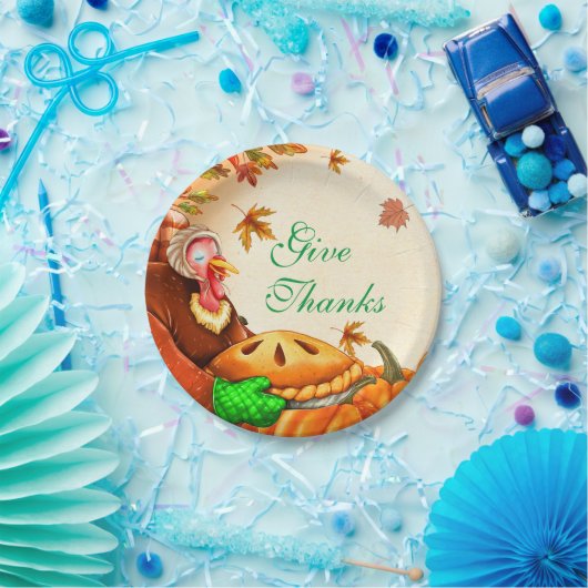 Thanksgiving Pumpkin Pie Papieren Bordje (Feest)