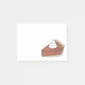 Thanksgiving Pumpkin Pie Slice Foodie Post Post-it® Notes (Voorkant)