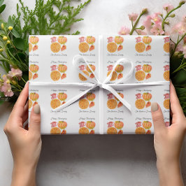 Thanksgiving Pumpkin Pie Spice Latte Cadeaupapier