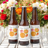 Thanksgiving Pumpkin Spice Latte Bier Etiket