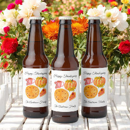 Thanksgiving Pumpkin Spice Latte Bier Etiket