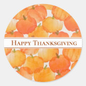 Thanksgiving Pumpkin Stickers (Voorkant)