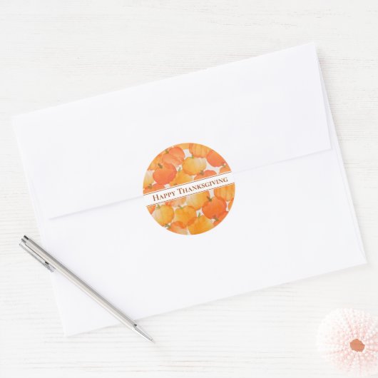 Thanksgiving Pumpkin Stickers (Envelop)