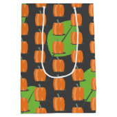 Thanksgiving Pumpkin Theme Pattern Medium Gift Bag Medium Cadeauzakje (Achterkant)