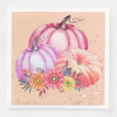 Thanksgiving Pumpkin Watercolor Design Servet (Voorkant)