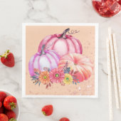 Thanksgiving Pumpkin Watercolor Design  Servet (Insitu)