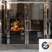 Thanksgiving Pumpkin Window Cling Raamsticker (Kantoordeur)