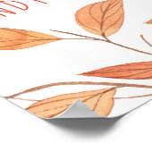 Thanksgiving Pumpkin Wishes en Candy Corn Kisses Poster (Hoek)