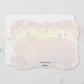 Thanksgiving Pumpkins #1 Fall Autumn Leaves Feestdagenkaart (Achterkant)