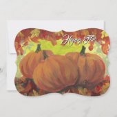 Thanksgiving Pumpkins #1 Fall Autumn Leaves Feestdagenkaart (Voorkant)