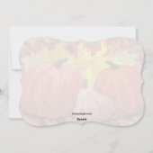 Thanksgiving Pumpkins #2 Fall Autumn Leaves Feestdagenkaart (Achterkant)