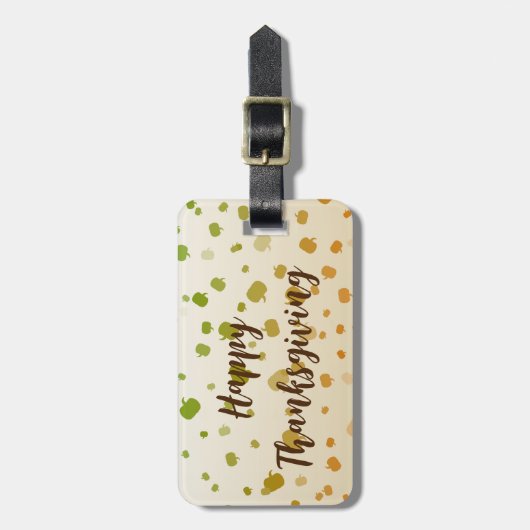 Thanksgiving Pumpkins Bagagelabel (Voorkant verticaal)