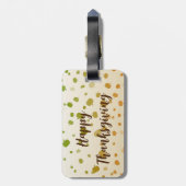 Thanksgiving Pumpkins Bagagelabel (Achterkant verticaal)