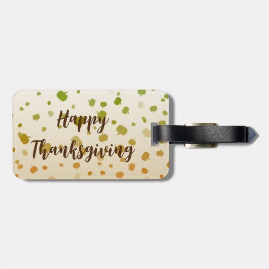 Thanksgiving Pumpkins Bagagelabel (Achterkant horizontaal)