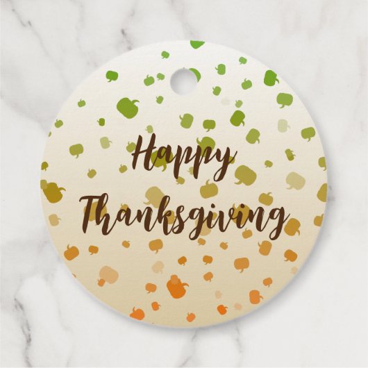 Thanksgiving Pumpkins Bedankjes Labels (Achterkant)