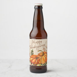 Thanksgiving Pumpkins Bier Etiket