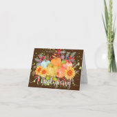 Thanksgiving Pumpkins Brown Kaart (Voorkant)