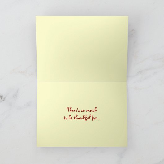 Thanksgiving Pumpkins Feestdagen Kaart (Binnen)